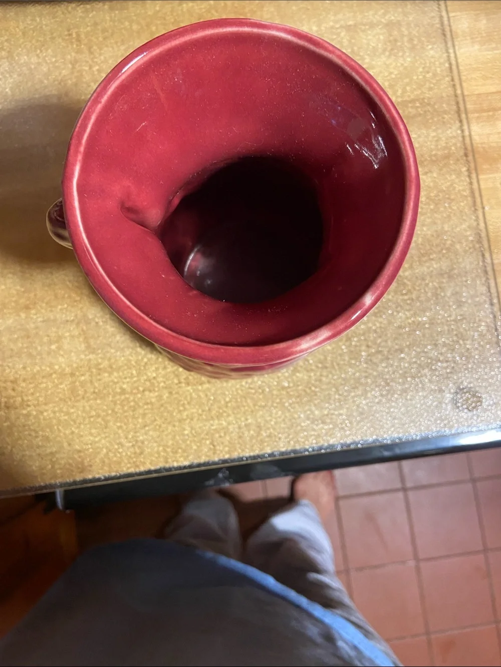 Vintage Shawmee burgandy pottery